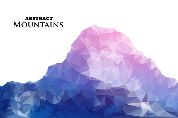 抽象的な背景ポリゴン スタイルの山。ベクトルの図。デザイン要素. - ベクター画像