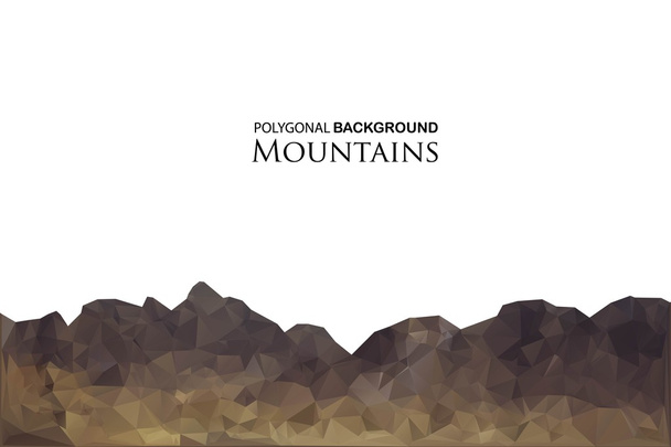Fundo abstrato com montanhas em estilo poligonal. Ilustração vetorial. Elemento de projeto
. - Vetor, Imagem