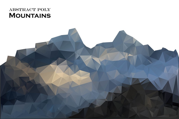 抽象的な背景ポリゴン スタイルの山。ベクトルの図。デザイン要素. - ベクター画像