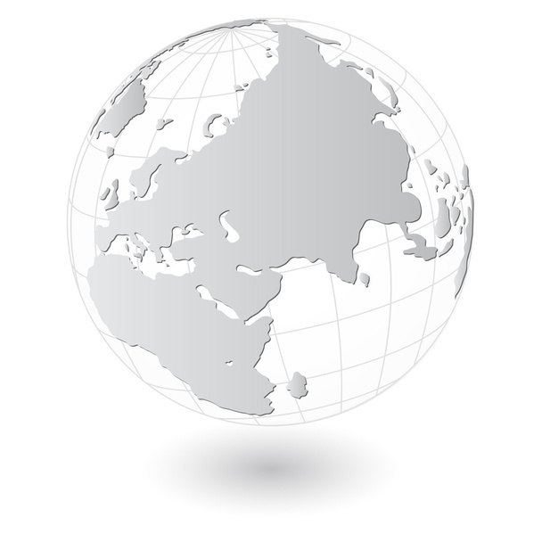  Mapa do mundo e ilustração vetorial do detalhe do globo, EPS 10
. - Vetor, Imagem