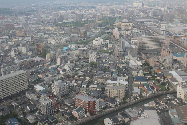 View of Fukuoka cityscape in Kyushu,2016 - Фото, изображение