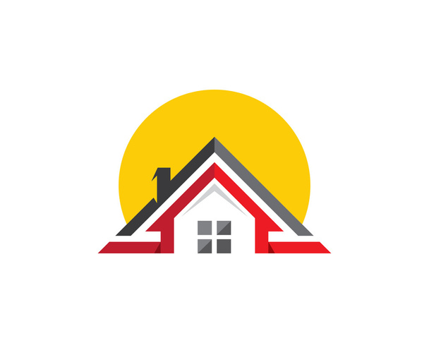 Wzór logo nieruchomości - Wektor, obraz