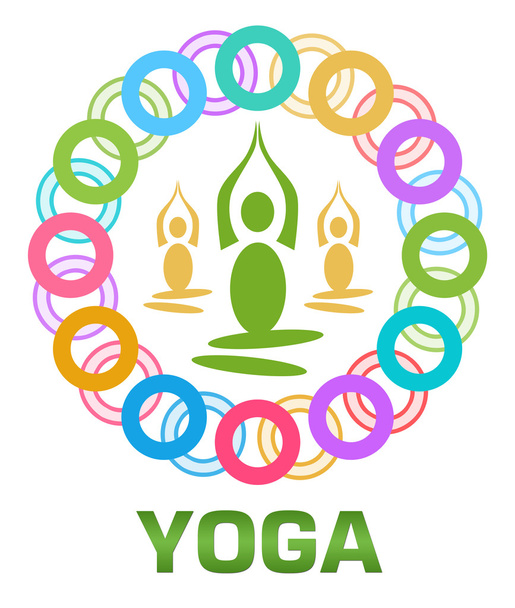 Yoga Colorful Rings Circular  - Photo, Image