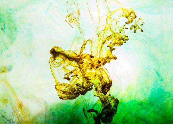 Acrylic colors and ink in water. Abstract background. - Foto, imagen