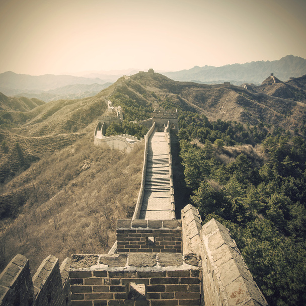 Majestuosa Gran Muralla de Chin
 - Foto, Imagen