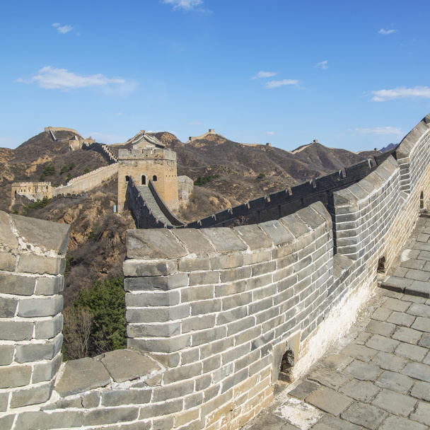 Majestosa Grande Muralha de Chin
 - Foto, Imagem