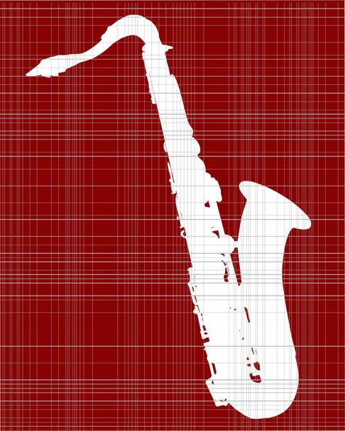Saxophone Grunge Fondo
 - Vector, imagen