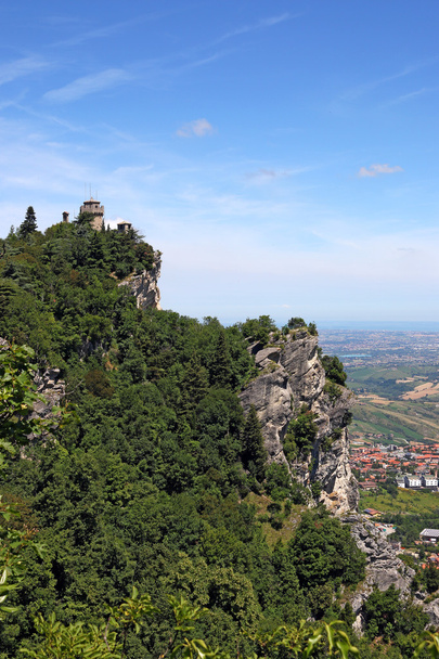 second tower the Cesta or Fratta San Marino Italy landscape - Photo, Image