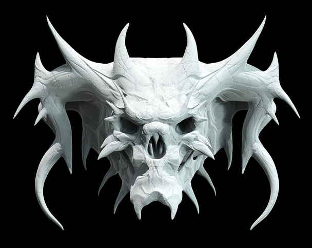 Skull design 3D illustration - 写真・画像