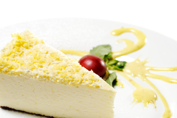 Dessert - Lemon Cheesecake - Фото, изображение