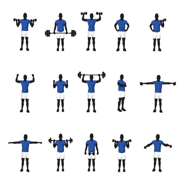 training group blue - Vector, Image