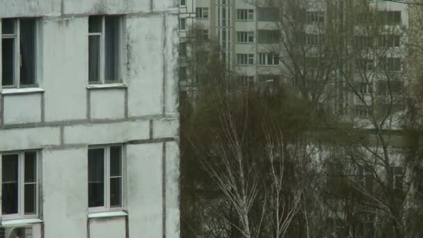 Fragment of apartment building - Video, Çekim