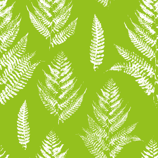 Nahtloses Muster mit Blättern - Vektor, Bild