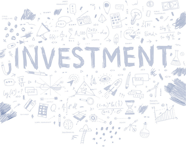   инвестиционные иконки и элементы
 - Вектор,изображение