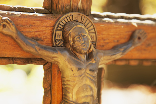 人々 のための神の愛のシンボルとしてイエス ・ キリストのはりつけ - 写真・画像