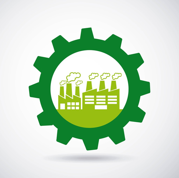 industrial plant concept icons - Vector, Image