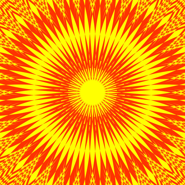 Design abstrait décoratif "Soleil chaud
". - Vecteur, image