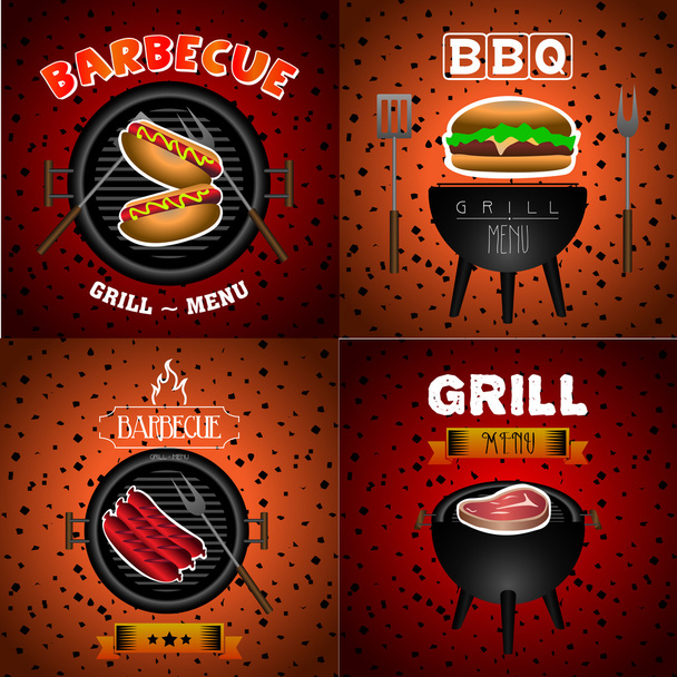Barbecue illustration vector - Vector, Image