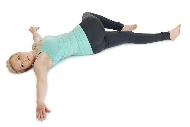 Yoga Frau grüne Position _ 139 - Foto, Bild