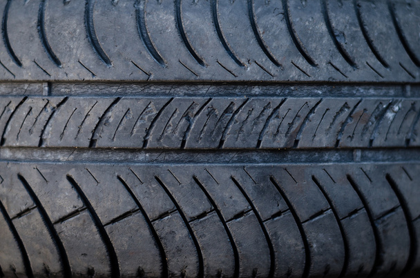 Closeup texture of a car tyre - Photo, Image