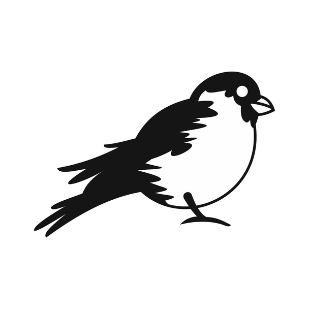 Bullfinch icon in simple style - Vector, Image