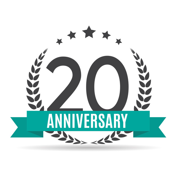 Logo de la plantilla 20 Años Aniversario Vector Ilustración
 - Vector, Imagen