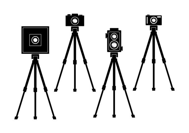 iconos de cámara - Vector, Imagen