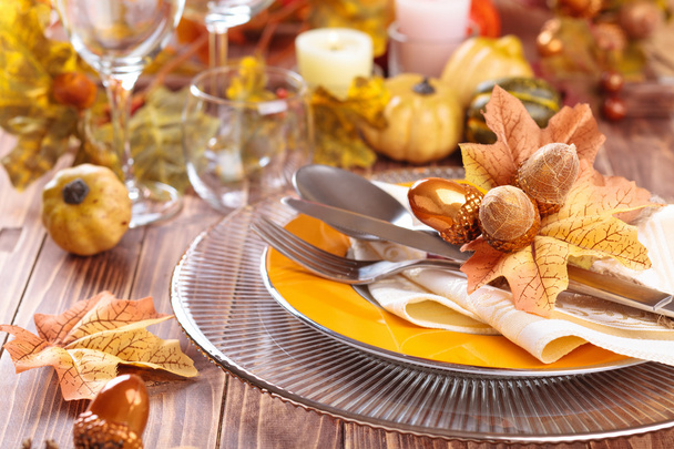 Thanksgiving décoration de dîner
. - Photo, image