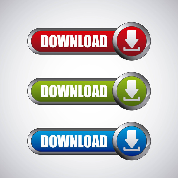 arrow download file icon - Vektor, kép