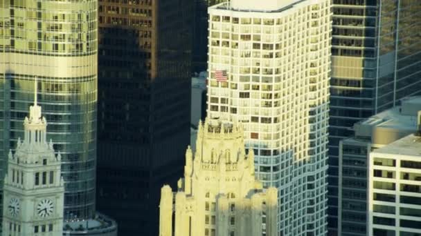  Tribünenturm in der Stadt Chicago - Filmmaterial, Video