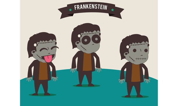 Melhor fundo vetor de Halloween frankenstein
 - Foto, Imagem