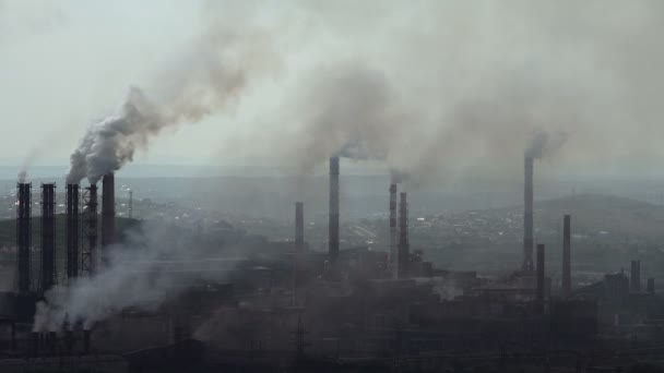 Kontaminace prostředí škodlivé emise průmyslových Enterprises.taymlaps. - Záběry, video