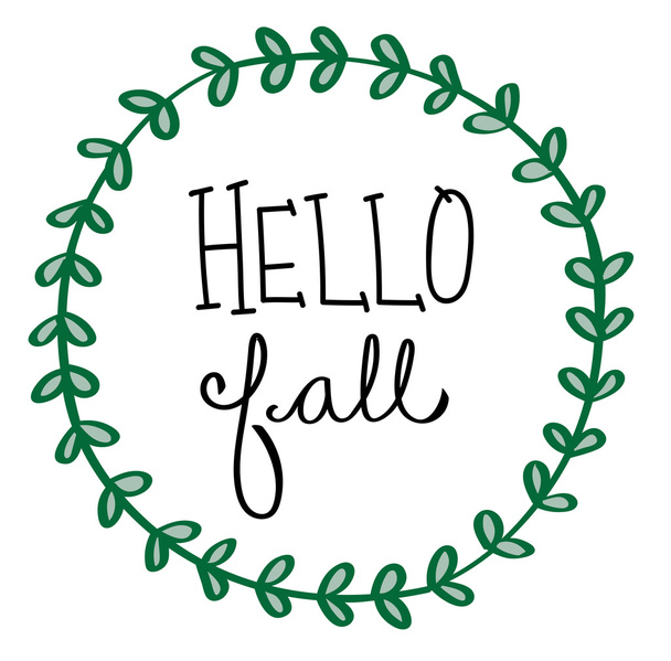 Hello Fall Autumn - Вектор, зображення