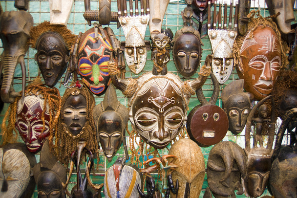 afrykańskie maski - Zdjęcie, obraz