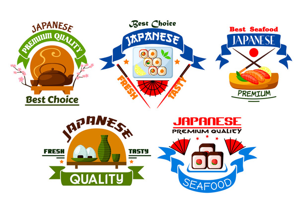 emblèmes japonais restaurant gastronomique
 - Vecteur, image
