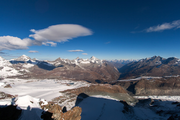 Matterhorn tepe ve Alpler Zermatt yakınındaki, - Fotoğraf, Görsel