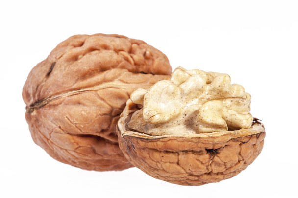 some walnuts isolated on white background - Photo, Image