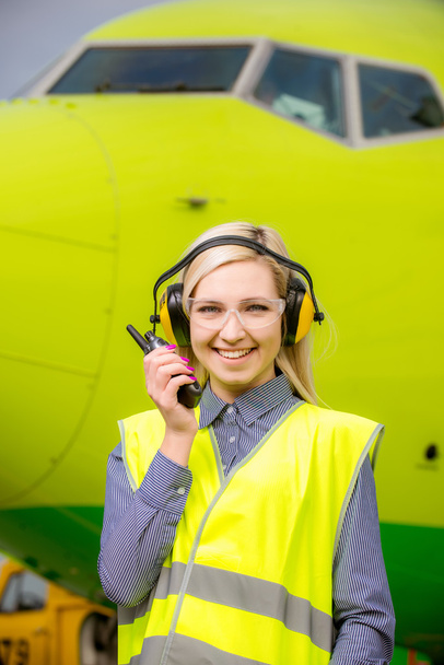 Airport female worker - Photo, Image