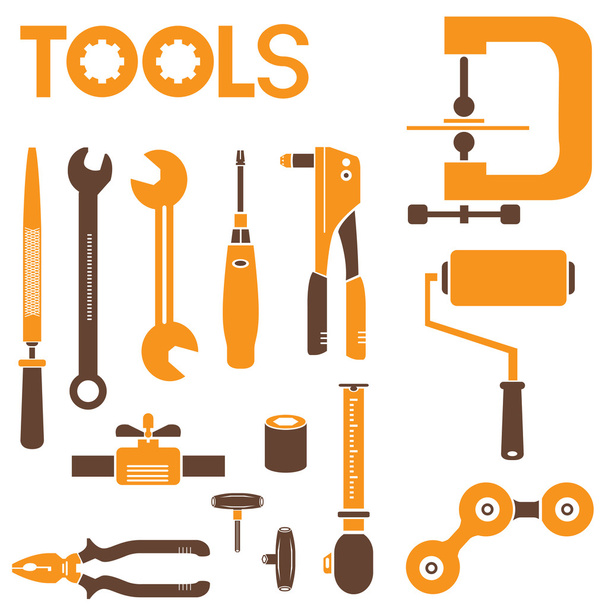 tool icon set  - Vector, Image