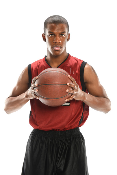 Basketball Player holding ball - Foto, Imagen