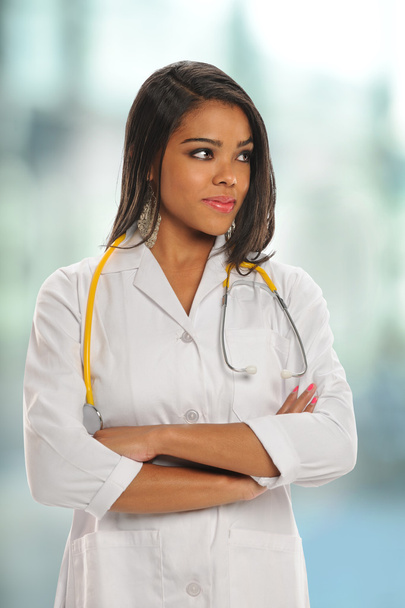 African American Doctor or Nurse - Fotó, kép