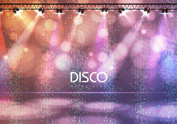 Disco mit abstraktem Hintergrund - Vektor, Bild
