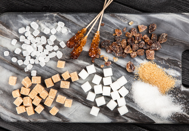 diferentes tipos de azúcar
 - Foto, imagen