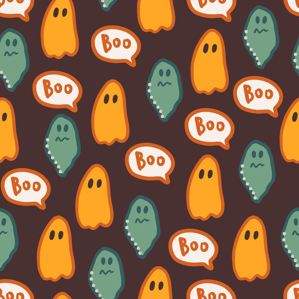 Seamless Halloween pattern - Vetor, Imagem