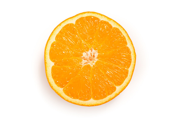 Recorte de uma fatia de laranja
 - Foto, Imagem