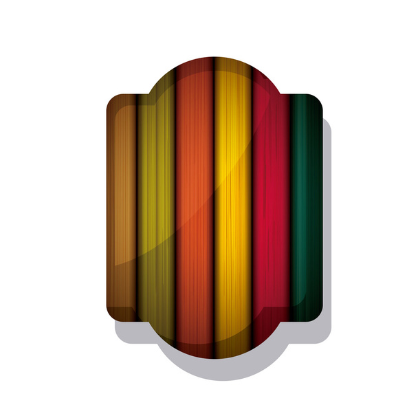 Diseño de marco multicolor de madera y rayas
 - Vector, imagen