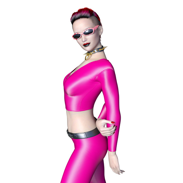 3D CG rendering of a young woman - Foto, Imagem