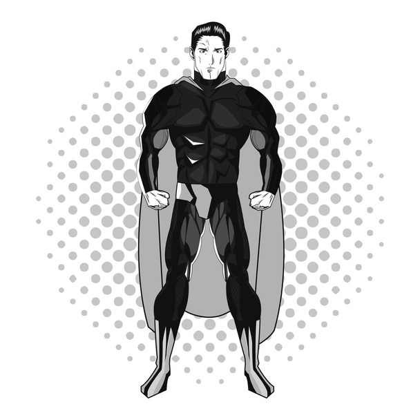 Superhéroe hombre diseño de dibujos animados
 - Vector, Imagen