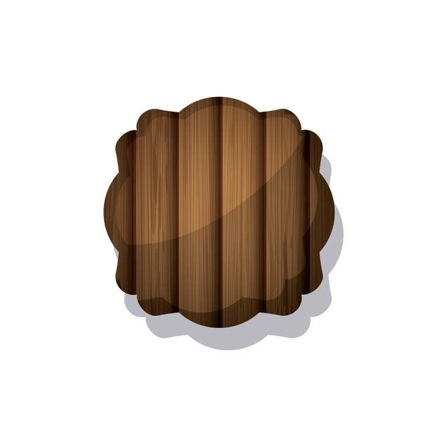 Diseño de madera y marco marrón rayado
 - Vector, Imagen