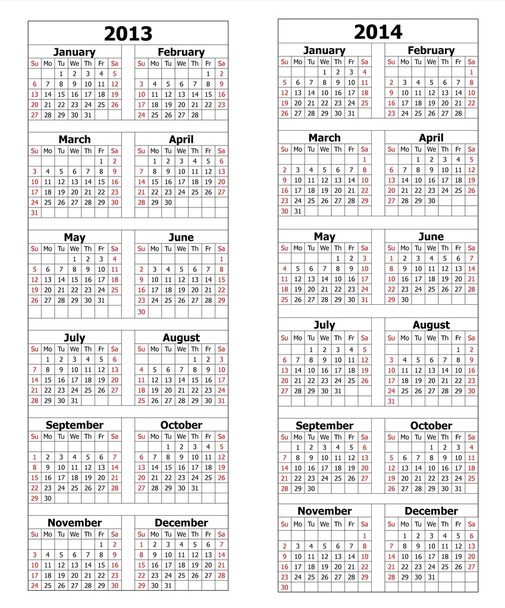Calendario 2013 2014
 - Foto, imagen